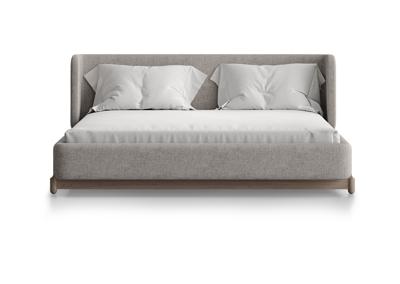 Кровать Ellipsefurniture Кровать Basic спальное место 160*200 см (бежевый, рогожка) арт. BS01205503805