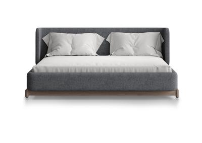 Кровать Ellipsefurniture Кровать Basic спальное место 160*200 см (серый, рогожка) арт. BS01205500505