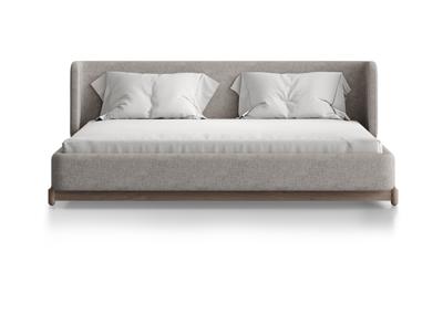 Кровать Ellipsefurniture Кровать Basic спальное место 180*200 см (бежевый, рогожка) арт. BS01215503805