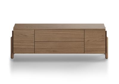 Тумба под ТВ Ellipsefurniture Тумба Basic 2 двери 2 ящика ширина 170 см (натуральный дуб) арт. BS01481514136