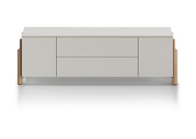 Тумба под ТВ Ellipsefurniture Тумба Basic 2 двери 2 ящика ширина 170 см (дымка) арт. BS01480213536