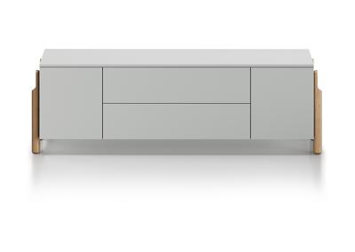 Тумба под ТВ Ellipsefurniture Тумба Basic 2 двери 2 ящика ширина 170 см (светло-серый) арт. BS01480209936