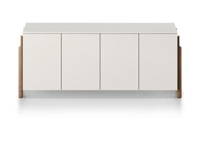 Тумба под ТВ Ellipsefurniture Тумба Basic 4 двери ширина 170 см (молочный) арт. BS01490200236