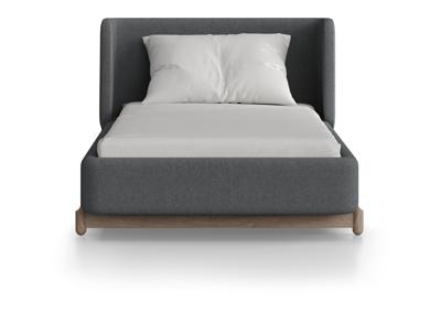 Кровать Ellipsefurniture Кровать Basic спальное место 90*200 см (светло-серый, твид) арт. BS01177109903