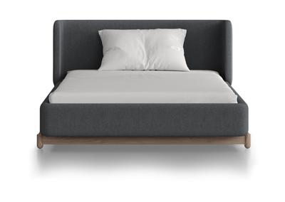 Кровать Ellipsefurniture Кровать Basic спальное место 120*200 см (серый, твид) арт. BS01187100503