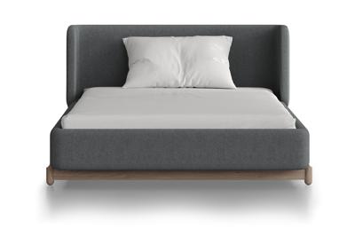 Кровать Ellipsefurniture Кровать Basic спальное место 120*200 см (светло-серый, твид) арт. BS01187109903