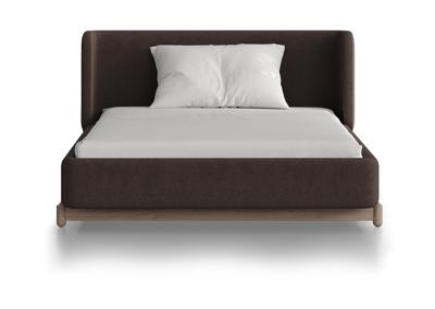 Кровать Ellipsefurniture Кровать Basic спальное место 120*200 см (шоколад, твид) арт. BS01187104403