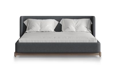 Кровать Ellipsefurniture Кровать Basic спальное место 160*200 см (серый, твид) арт. BS01207100503