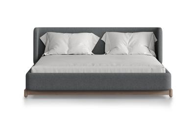 Кровать Ellipsefurniture Кровать Basic спальное место 160*200 см (светло-серый, твид) арт. BS01207109903