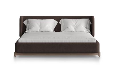 Кровать Ellipsefurniture Кровать Basic спальное место 160*200 см (шоколад, твид) арт. BS01207104403