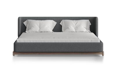 Кровать Ellipsefurniture Кровать Basic спальное место 180*200 см (светло-серый, твид) арт. BS01217109903