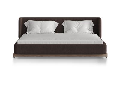 Кровать Ellipsefurniture Кровать Basic спальное место 180*200 см (шоколад, твид) арт. BS01217104403