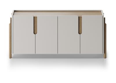 Тумба под ТВ Ellipsefurniture Комод Basic 4 двери ширина 180 см (дымка) арт. BS01260213522