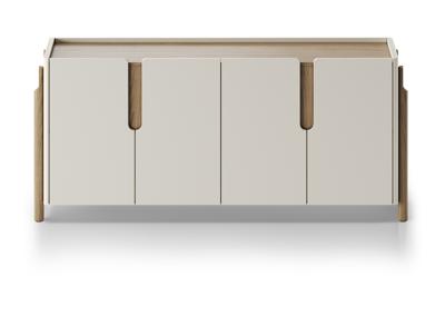 Тумба под ТВ Ellipsefurniture Комод Basic 4 двери ширина 180 см (молочный) арт. BS01260200222