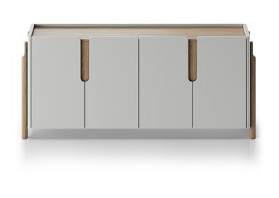 Тумба под ТВ Ellipsefurniture Комод Basic 4 двери ширина 180 см (светло-серый) арт. BS01260209922