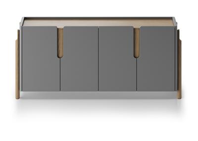 Тумба под ТВ Ellipsefurniture Комод Basic 4 двери ширина 180 см (серый) арт. BS01260200522