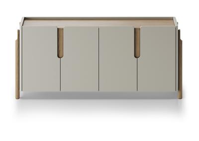 Тумба под ТВ Ellipsefurniture Комод Basic 4 двери ширина 180 см (серо-бежевый) арт. BS01260210022