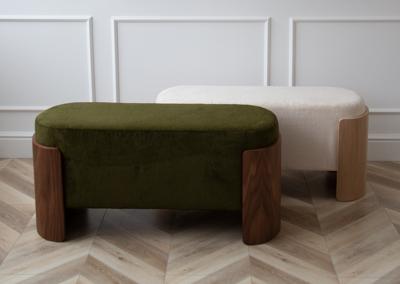 Банкетка Ellipsefurniture Банкетка Lagom 100 см (молочный, натуральный дуб) арт. LG010305500201