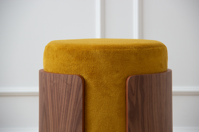 Пуф Ellipsefurniture Пуф Lagom (горчичный, орех) арт. LG010314590301