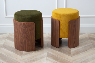 Пуф Ellipsefurniture Пуф Lagom (горчичный, орех) арт. LG010314590301