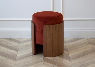 Пуф Ellipsefurniture Пуф Lagom (терракотовый, орех) арт. LG010317590301