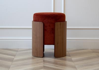 Пуф Ellipsefurniture Пуф Lagom (терракотовый, орех) арт. LG010317590301