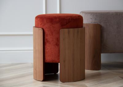Пуф Ellipsefurniture Пуф Lagom (терракотовый, орех) арт. LG010317590301