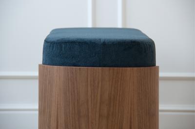 Банкетка Ellipsefurniture Банкетка Lagom 100 см (синий, орех) арт. LG010316500301