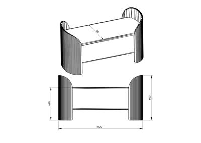 Банкетка Ellipsefurniture Банкетка Lagom 2 120 см (капучино, натуральный дуб) арт. LG0107158108