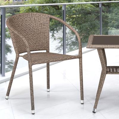 Обеденная группа Афина Комплект плетеной мебели T25B/Y137C-W56 Light brown 2Pcs арт. T25B/Y137C-W56 Light brown 2Pcs