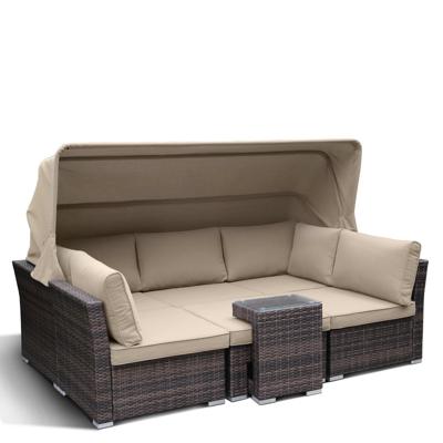 Диван Афина Диван-трансформер из искусственного ротанга AFM-320B Brown арт. AFM-320B Brown