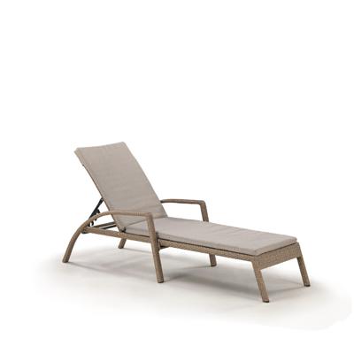 Шезлонг Афина Шезлонг-лежак плетеный A30B2-W56 Light Brown с матрасом арт. A30B2-W56 Light Brown