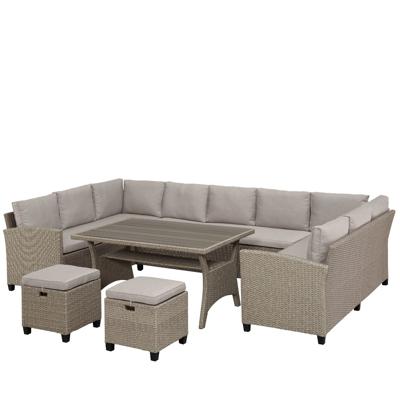 Обеденная группа Афина Комплект плетеной мебели AFM-370B Beige арт. AFM-370B Beige