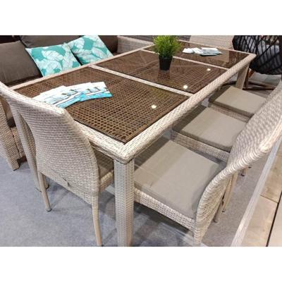 Подушка Афина Комплект плетеной мебели T365/Y380C-W85 Latte (8+1) + подушки арт. T365/Y380C-W85 Latte 8pcs
