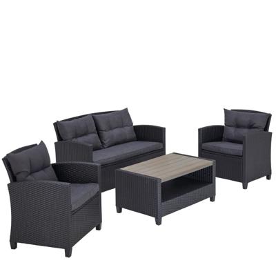 Комплект Афина Плетеный комплект мебели с диваном AFM-804G Dark Grey арт. AFM-804G Dark Grey