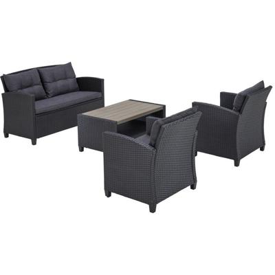 Комплект Афина Плетеный комплект мебели с диваном AFM-804G Dark Grey арт. AFM-804G Dark Grey