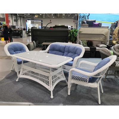 Обеденная группа Афина Комплект плетеной мебели T130-LV520 White арт. T130-LV520 White
