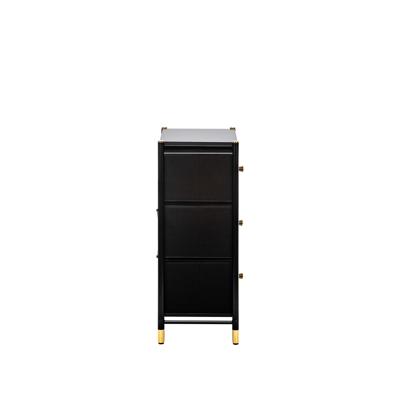 Комод Мебель Импэкс Комод Leset Нирита/Хайди, 3 ящика, Черный арт. 2500000209642