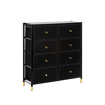 Комод Мебель Импэкс Комод Leset Нирита/Хайди, 8 ящиков, Черный арт. 2500000209741