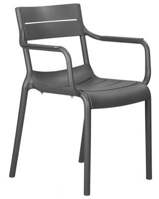 Стул DOBRIN Стул обеденный DOBRIN TIM ARM, темно-серый (GR-04) арт. LMZL-PP903_P_GR-04