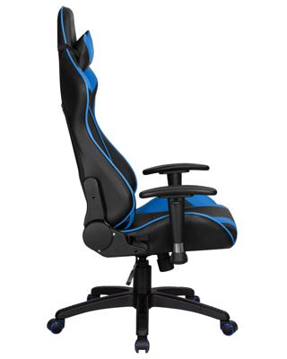 Кресло DOBRIN Кресло игровое DOBRIN BRIAN, черно-синяя экокожа арт. LMR-130B_P_EL-black-blue