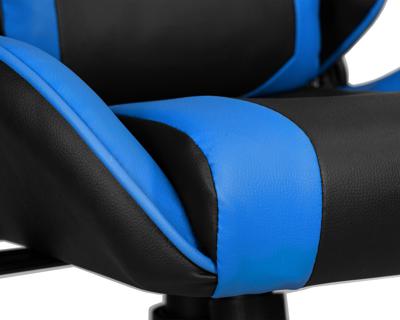 Кресло DOBRIN Кресло игровое DOBRIN BRIAN, черно-синяя экокожа арт. LMR-130B_P_EL-black-blue