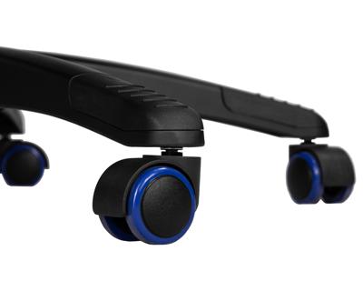 Кресло DOBRIN Кресло игровое DOBRIN BRIAN, черно-синяя экокожа арт. LMR-130B_P_EL-black-blue