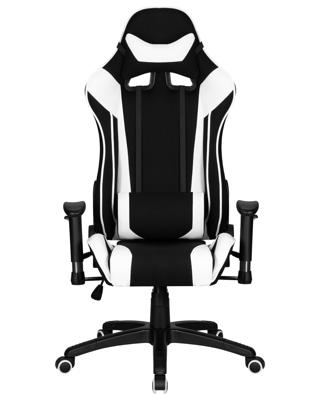 Кресло DOBRIN Кресло игровое DOBRIN DALLAS, черно-белая ткань арт. LMR-131B_P_TT-black-white