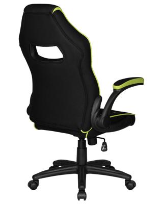 Кресло DOBRIN Кресло игровое DOBRIN RICK, черно-светло-зеленая ткань арт. LMR-132B_P_TT-black-light-green