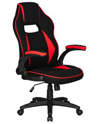 Кресло DOBRIN Кресло игровое DOBRIN RICK, черно-красная ткань арт. LMR-132B_P_TT-black-red