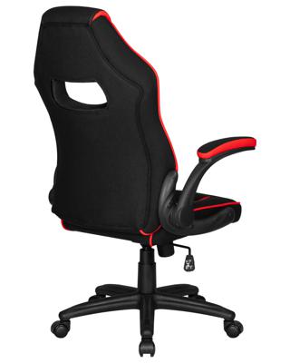 Кресло DOBRIN Кресло игровое DOBRIN RICK, черно-красная ткань арт. LMR-132B_P_TT-black-red