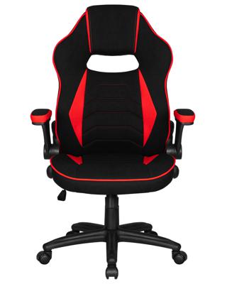 Кресло DOBRIN Кресло игровое DOBRIN RICK, черно-красная ткань арт. LMR-132B_P_TT-black-red