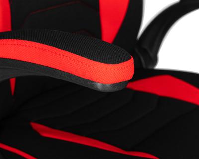 Кресло DOBRIN Кресло игровое DOBRIN RICK, черно-красная ткань арт. LMR-132B_P_TT-black-red