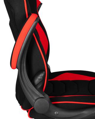Кресло DOBRIN Кресло игровое DOBRIN RICK, черно-красная ткань арт. LMR-132B_P_TT-black-red